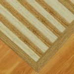 Handmade White Geometric Entryway Area Rug