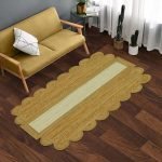 Hand Braided Geometric Jute Beige Rug