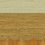 Hand Braided Geometric Jute Beige Rug