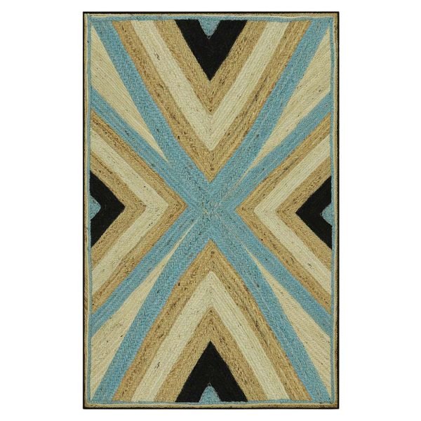 Handmade Multicolor Living Room Jute Rug