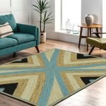 Handmade Multicolor Living Room Jute Rug