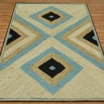 Handcrafted Indian Multicolor Garden Jute Rug