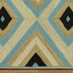 Handcrafted Indian Multicolor Garden Jute Rug
