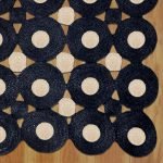 Handmade Black Beige Geometric Area Jute Rug