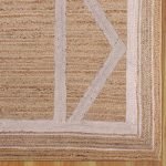 Handmade Beige Geometric Home Decor Jute Rug
