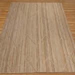 Geometric Jute Beige Handmade Outdoor Rug