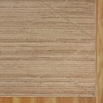 Handmade Geometric Beige Jute Home Decor Rug