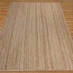 Natural Jute Rug Handcrafted Beige Geometric Rug