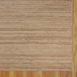 Natural Jute Rug Handcrafted Beige Geometric Rug