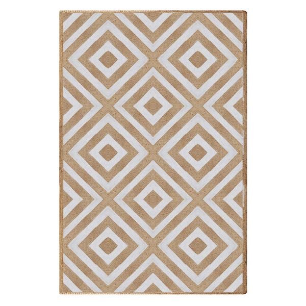 Handmade Geometric Jute Living Room Rug