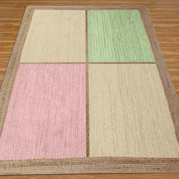 Handmade Beige Geometric Entryway Area Rug - Image 3