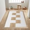 Hand Braided Beige & White Jute Area Rug - Image 2