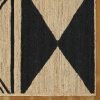 Beige & Black Hand Braided Jute Area Rug - Image 4