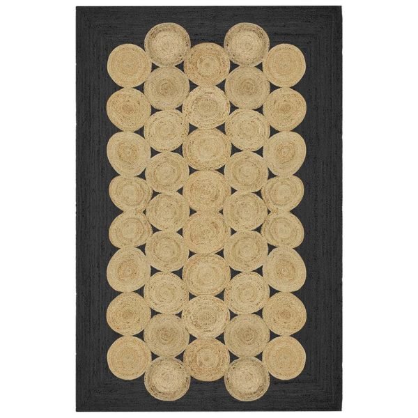 Handmade Geometric Beige Jute Area Rugs