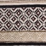 Handmade Cotton Black Block Printed Rug