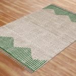 Handmade Cotton Block Printed Area Rug