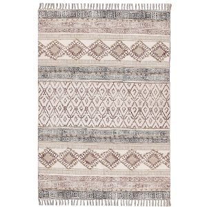 Cotton Handmade Geometric Dining Area Rug