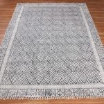 Hand Block Printed Cotton Living Room Rug