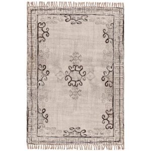 Handmade Beige Home Decor Area Cotton Rug