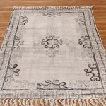 Handmade Beige Home Decor Area Cotton Rug