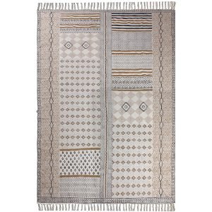 Handmade Cotton Rug Block Printed Area Rug