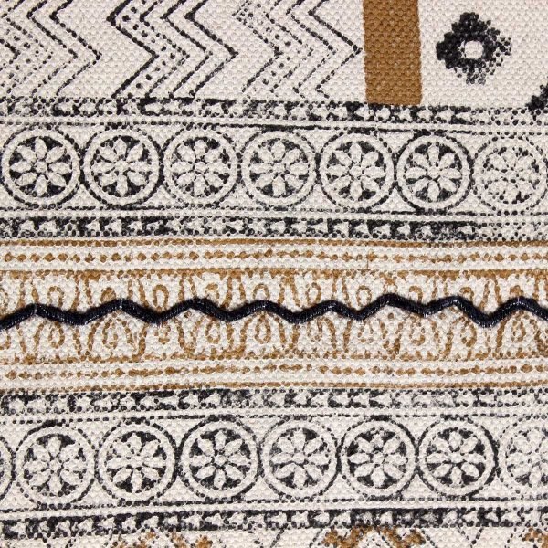 Handmade Cotton Rug Block Printed Area Rug - Image 7
