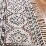 Cotton Geometric Handmade Multicolor Carpet