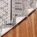 Handmade Cotton Gray Geometric Home Decor Rug