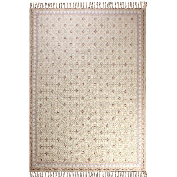 Handmade Hand Block Printed Cotton Decor Rug