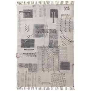 Indian Handmade Grey Cotton Home Decor Rug