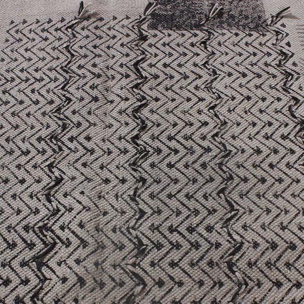 Indian Handmade Grey Cotton Home Decor Rug - Image 7
