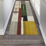 Natural Cotton Green Handmade Printed Rug