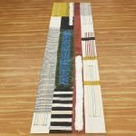 Handmade Block Printed Multicolor Cotton Rug