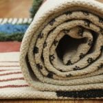 Handmade Block Printed Multicolor Cotton Rug