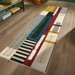 Cotton Handmade Green Block Printed Rugs