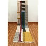 Cotton Handmade Green Block Printed Rugs