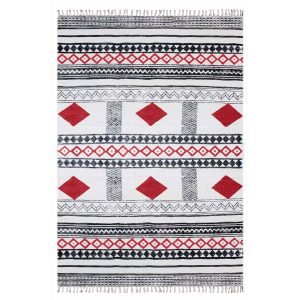 Cotton Hand Block Printing Area Rug