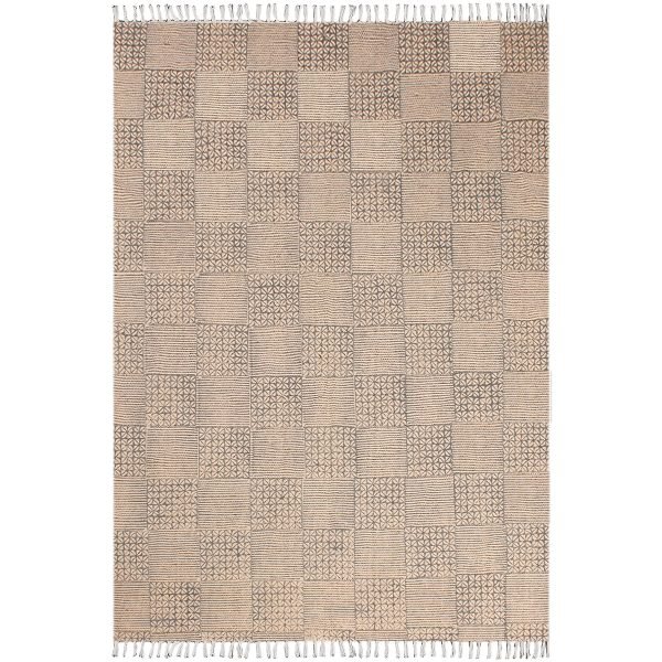 Handmade Block Printed Cotton Area Rug