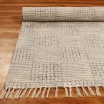 Handmade Block Printed Cotton Area Rug
