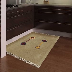 Brown Tribal Hand Block Printed Cotton Rug