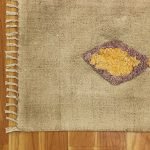 Brown Tribal Hand Block Printed Cotton Rug