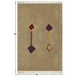 Brown Tribal Hand Block Printed Cotton Rug
