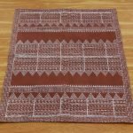 Brown Cotton Hand Block Stylish Printed Rug