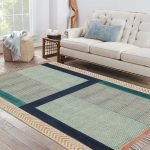 Cotton Blue Hand Block Printed Door Way Rug