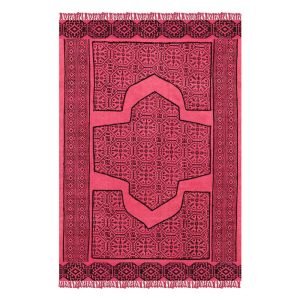 Indian Block Printed Dhurrie Pink Bohemian Rug Halloween Gift Co