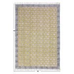 Hand Block Printed Yellow Mustard Cotton Rug
