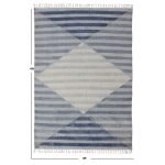 Hand Block Print Blue Carpet Cotton Rug