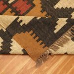 Hand Woven Multicolor Wool Jute Area Rug