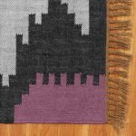 Multicolor Hand Woven Geometric Wool Jute Rug