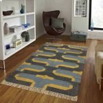 Hand Woven Multicolor Geometric Jute Rug